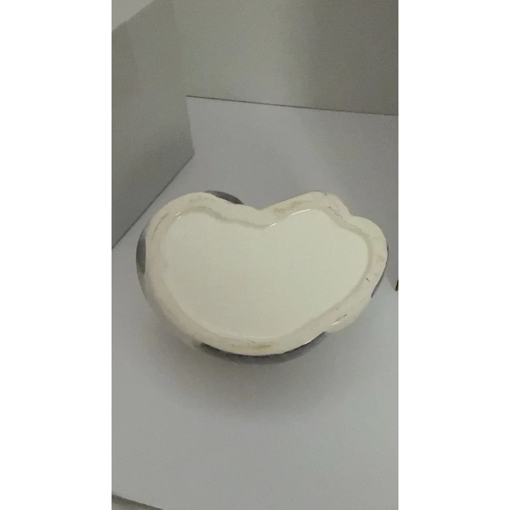 Ceramic Gray & White‎ Cat Planter | Figural Cat Lover Decor | 7